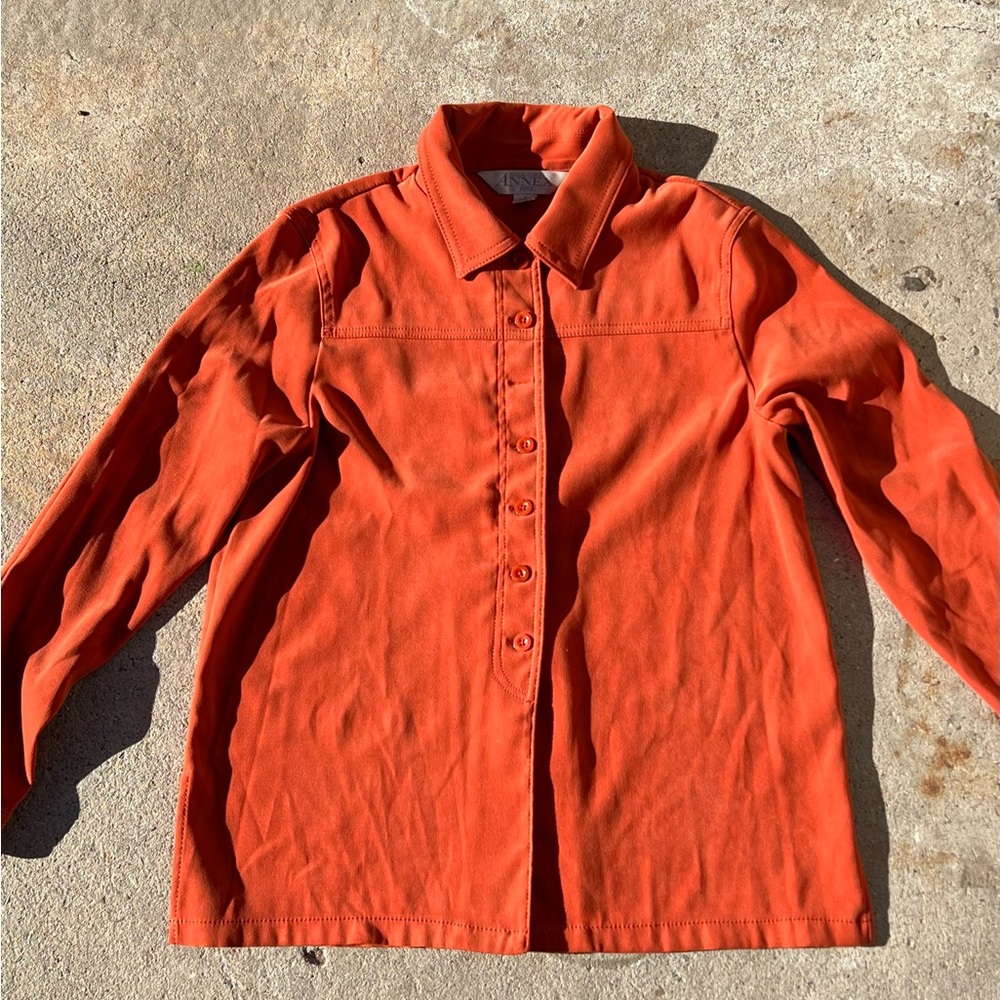 Orange Long Sleeve Tee with Vibrant Style